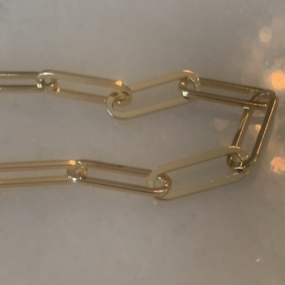 ✨ New Gold Plated Necklace Medium Paper Clip 17” GIFT BOX ✨ - Picture 5 of 8